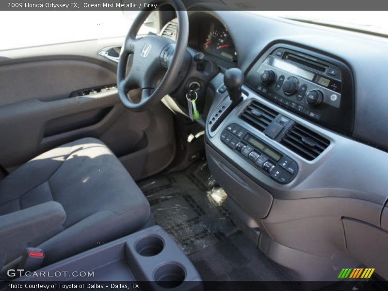 Ocean Mist Metallic / Gray 2009 Honda Odyssey EX