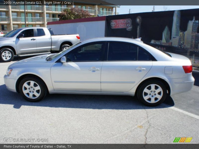 Bright Silver / Gray 2009 Hyundai Sonata GLS