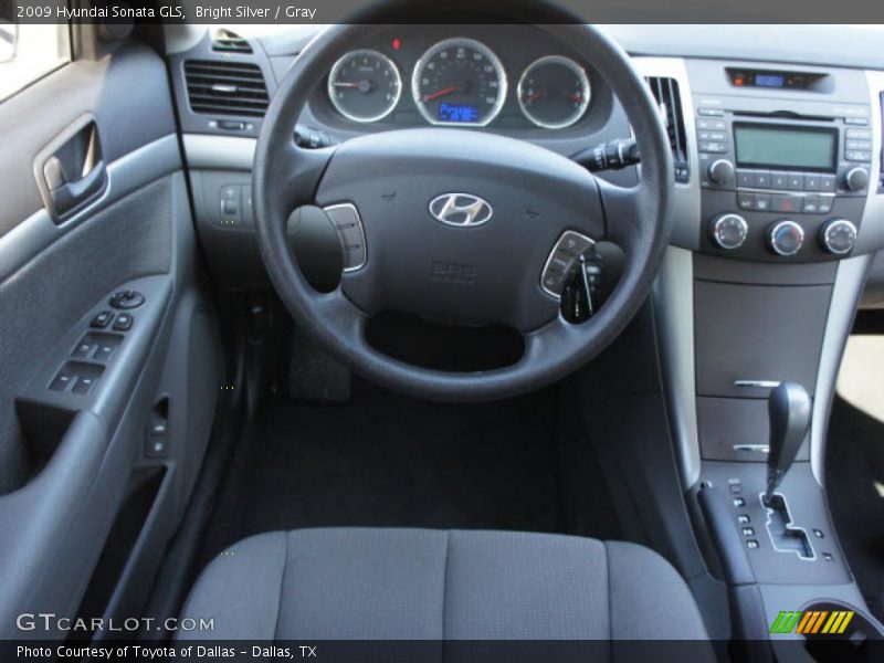 Bright Silver / Gray 2009 Hyundai Sonata GLS