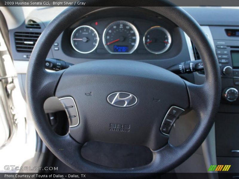 Bright Silver / Gray 2009 Hyundai Sonata GLS