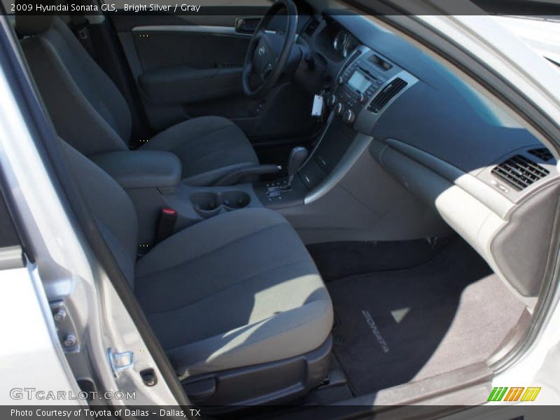 Bright Silver / Gray 2009 Hyundai Sonata GLS