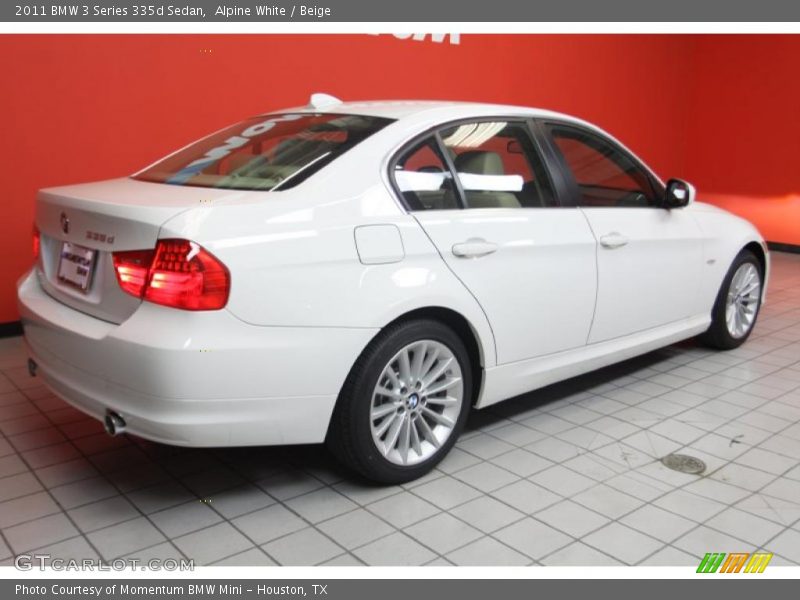 Alpine White / Beige 2011 BMW 3 Series 335d Sedan