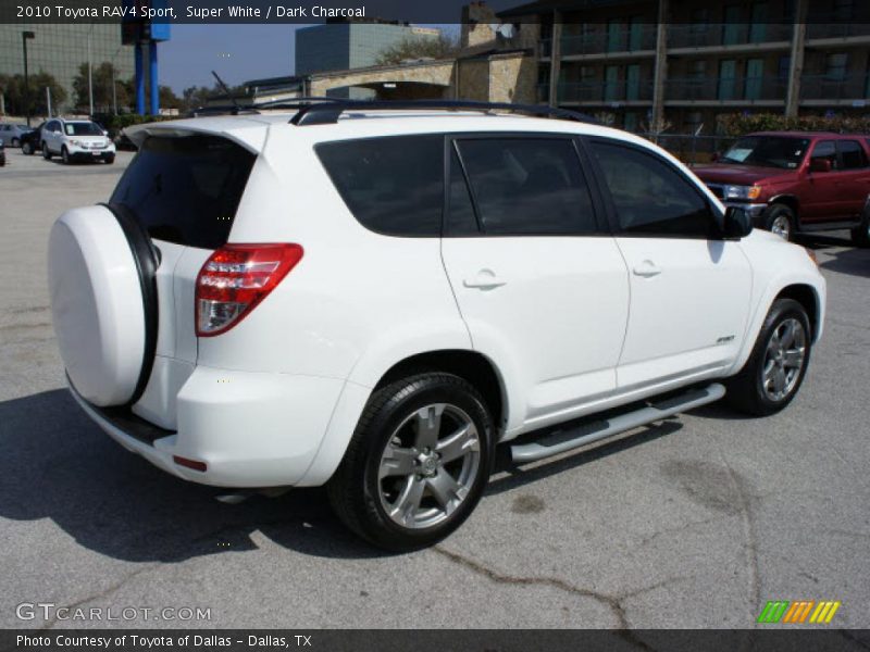 Super White / Dark Charcoal 2010 Toyota RAV4 Sport