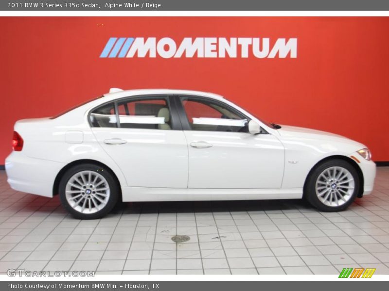 Alpine White / Beige 2011 BMW 3 Series 335d Sedan
