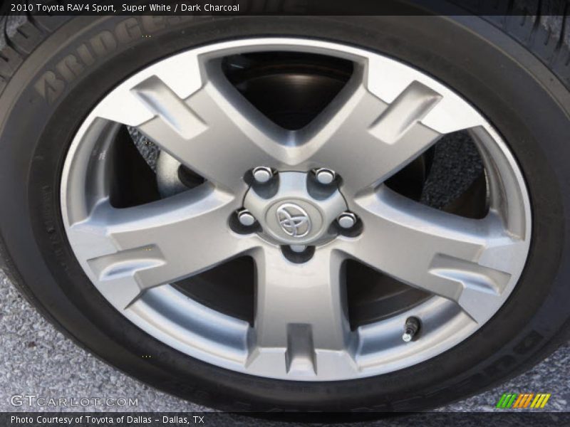 Super White / Dark Charcoal 2010 Toyota RAV4 Sport