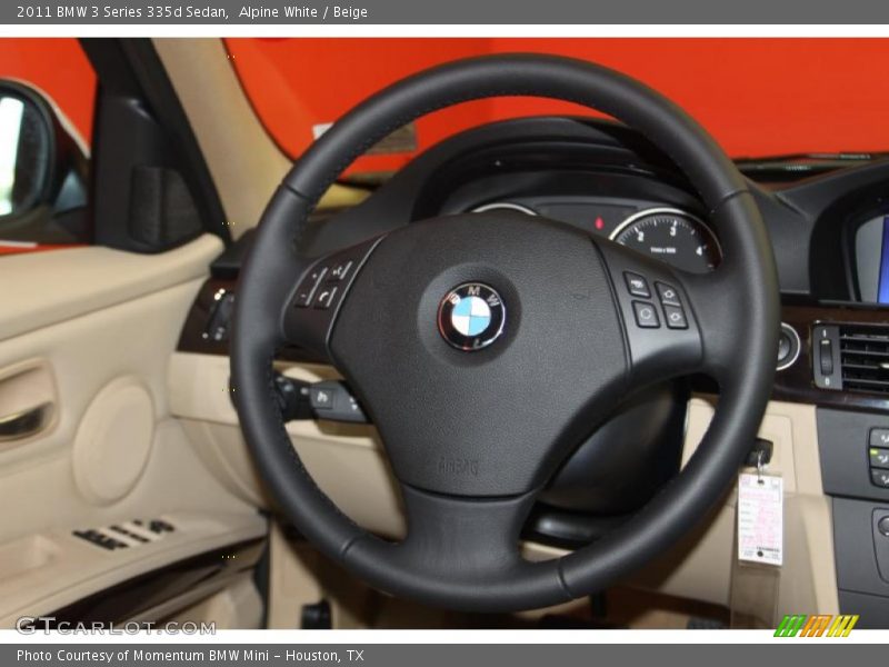 Alpine White / Beige 2011 BMW 3 Series 335d Sedan