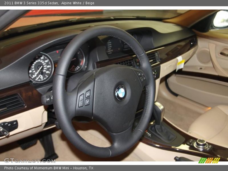 Alpine White / Beige 2011 BMW 3 Series 335d Sedan