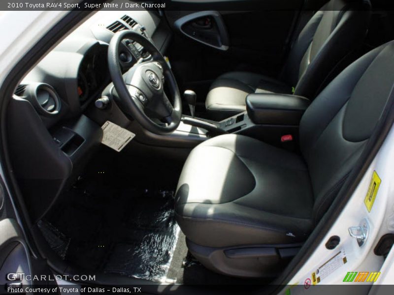 Super White / Dark Charcoal 2010 Toyota RAV4 Sport