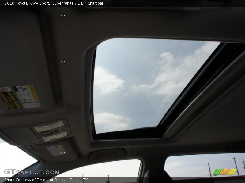 Super White / Dark Charcoal 2010 Toyota RAV4 Sport