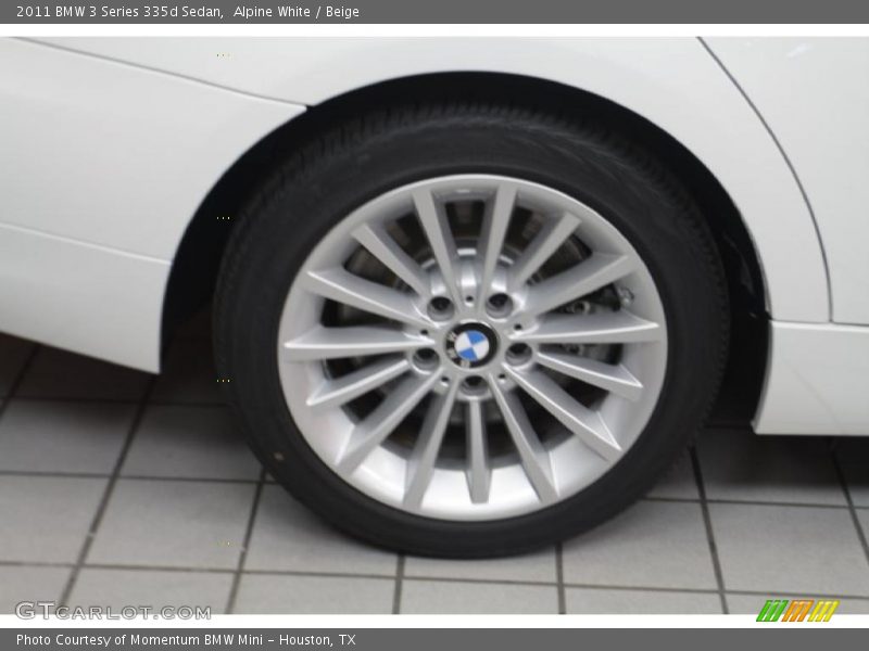 Alpine White / Beige 2011 BMW 3 Series 335d Sedan