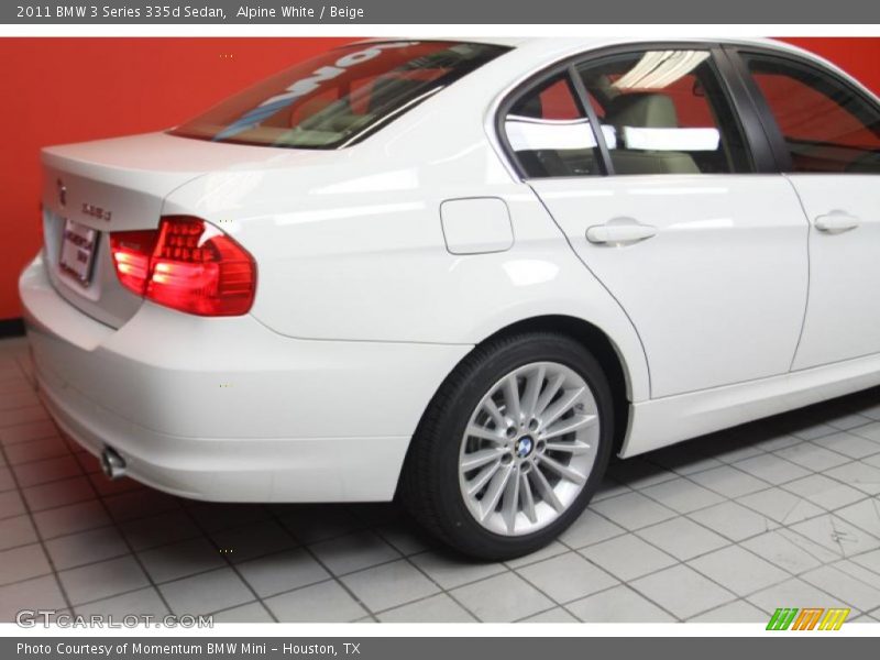 Alpine White / Beige 2011 BMW 3 Series 335d Sedan