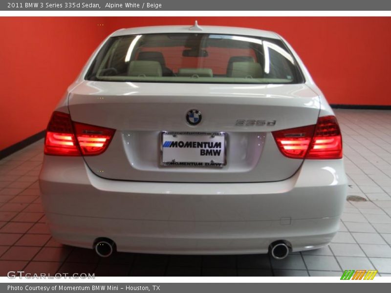 Alpine White / Beige 2011 BMW 3 Series 335d Sedan