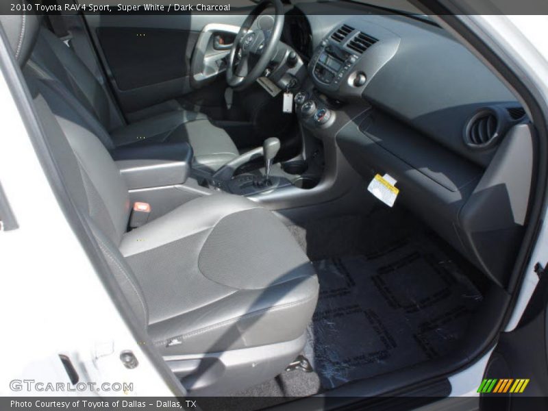 Super White / Dark Charcoal 2010 Toyota RAV4 Sport