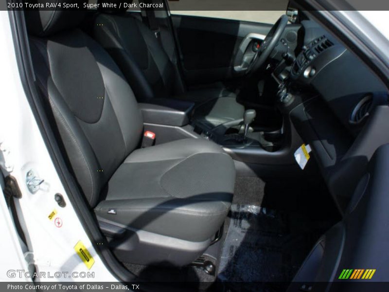 Super White / Dark Charcoal 2010 Toyota RAV4 Sport