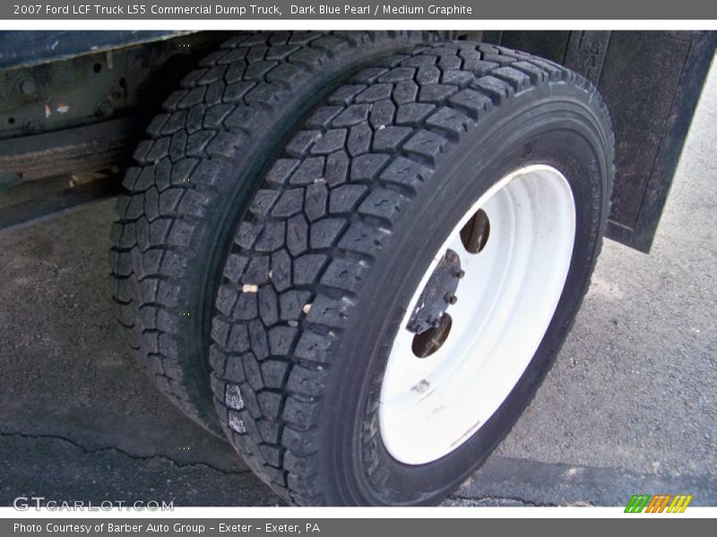 Dark Blue Pearl / Medium Graphite 2007 Ford LCF Truck L55 Commercial Dump Truck