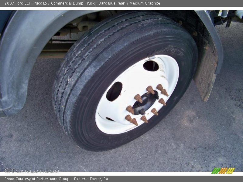 Dark Blue Pearl / Medium Graphite 2007 Ford LCF Truck L55 Commercial Dump Truck