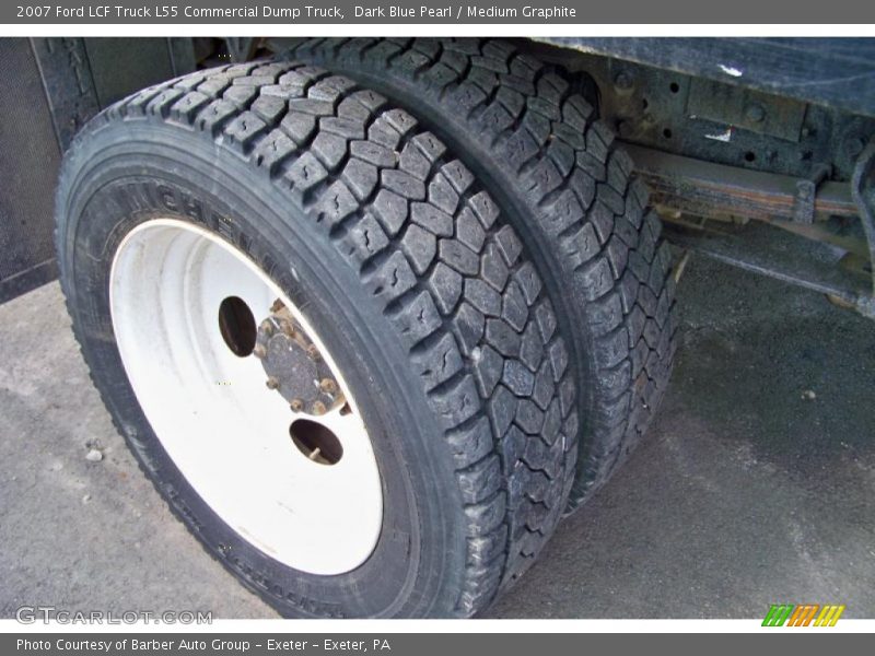 Dark Blue Pearl / Medium Graphite 2007 Ford LCF Truck L55 Commercial Dump Truck