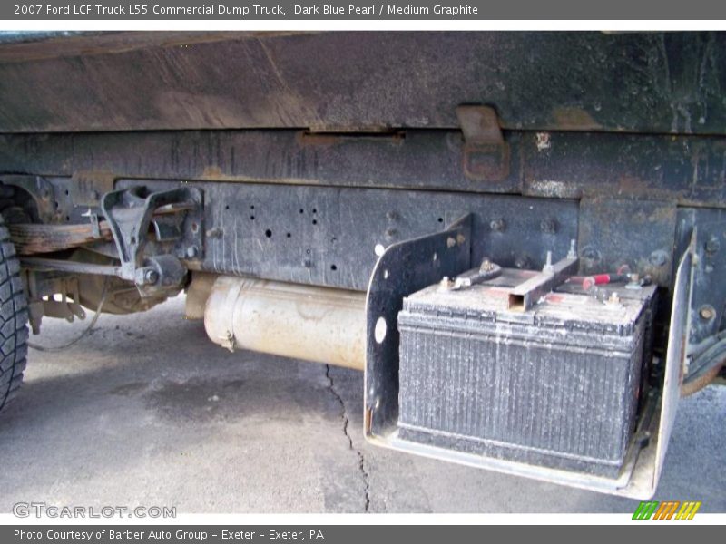 Dark Blue Pearl / Medium Graphite 2007 Ford LCF Truck L55 Commercial Dump Truck