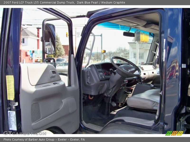 Dark Blue Pearl / Medium Graphite 2007 Ford LCF Truck L55 Commercial Dump Truck