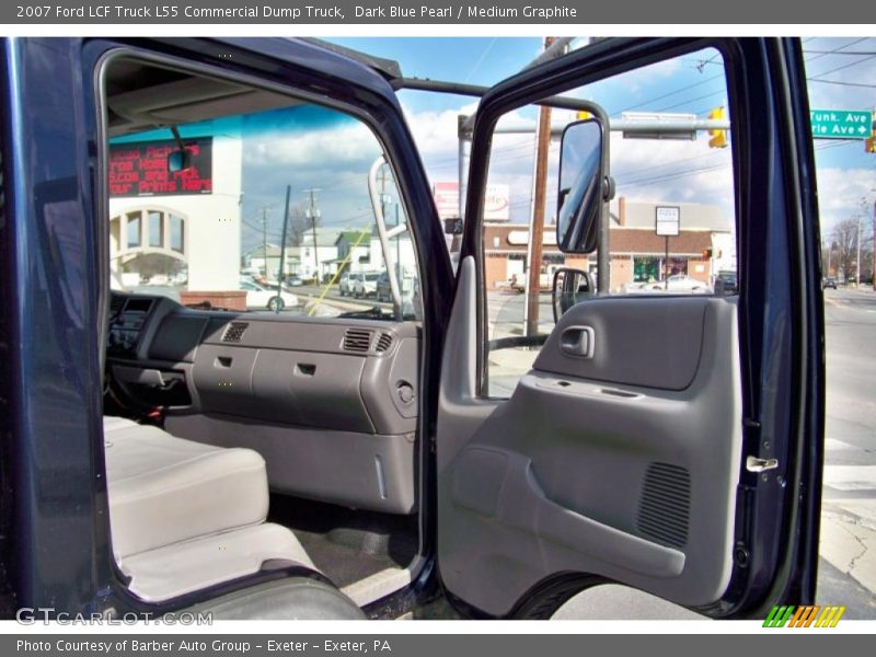 Dark Blue Pearl / Medium Graphite 2007 Ford LCF Truck L55 Commercial Dump Truck