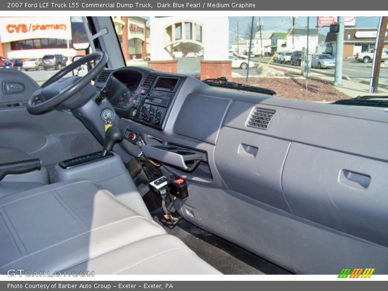 Dark Blue Pearl / Medium Graphite 2007 Ford LCF Truck L55 Commercial Dump Truck