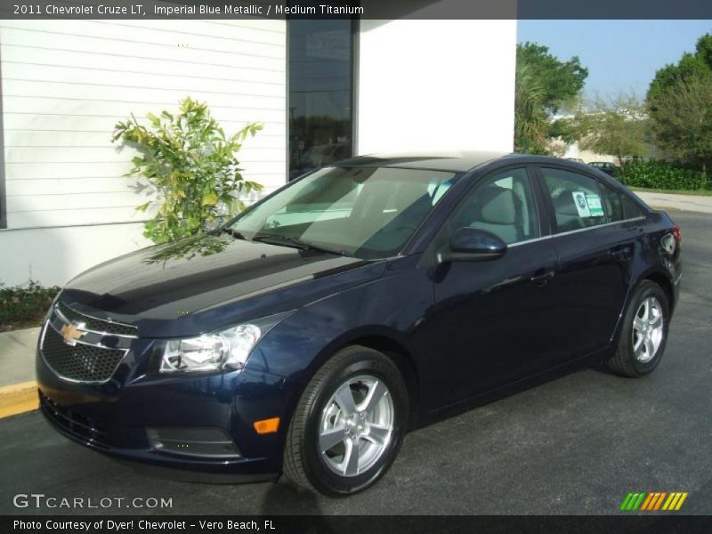 Imperial Blue Metallic / Medium Titanium 2011 Chevrolet Cruze LT