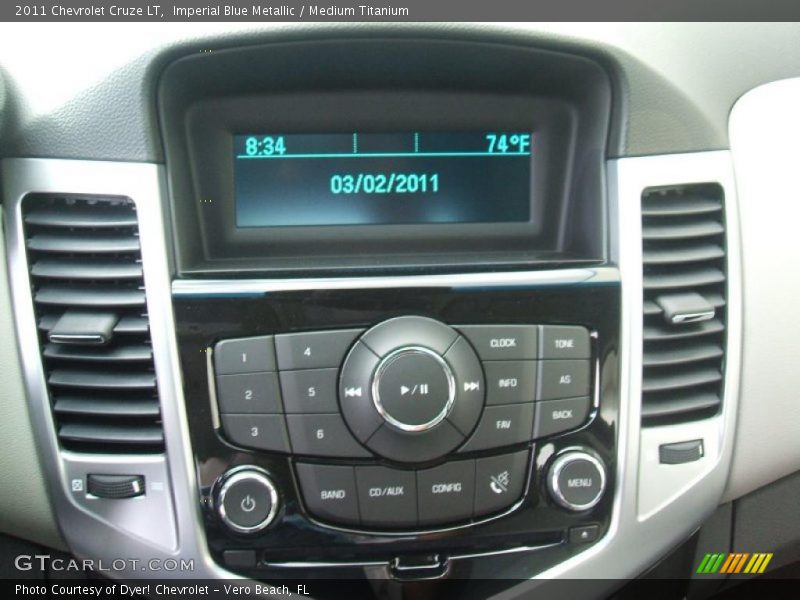 Imperial Blue Metallic / Medium Titanium 2011 Chevrolet Cruze LT