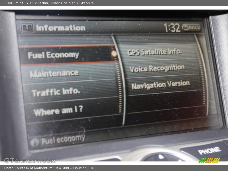 Black Obsidian / Graphite 2008 Infiniti G 35 x Sedan
