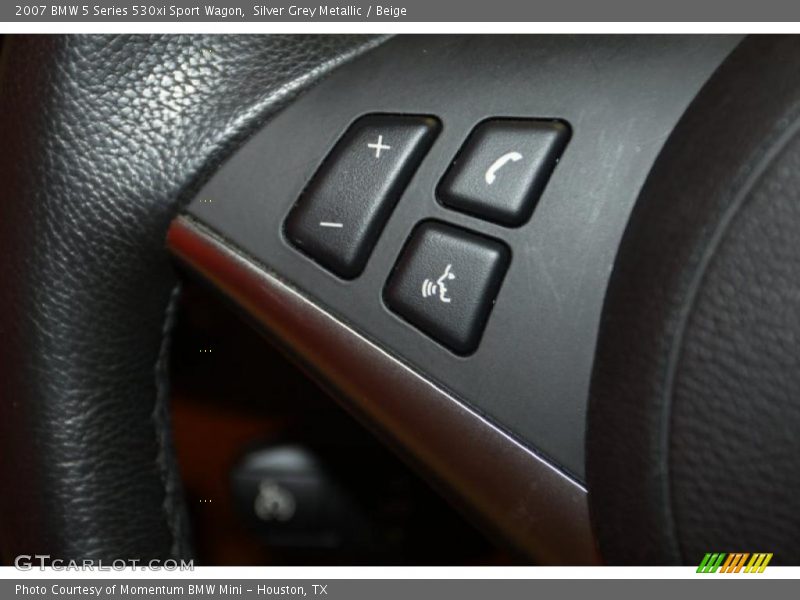 Silver Grey Metallic / Beige 2007 BMW 5 Series 530xi Sport Wagon