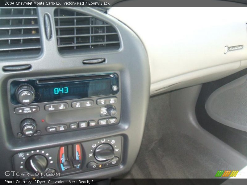 Victory Red / Ebony Black 2004 Chevrolet Monte Carlo LS