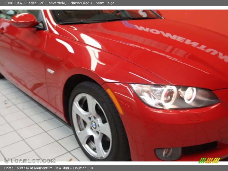 Crimson Red / Cream Beige 2008 BMW 3 Series 328i Convertible