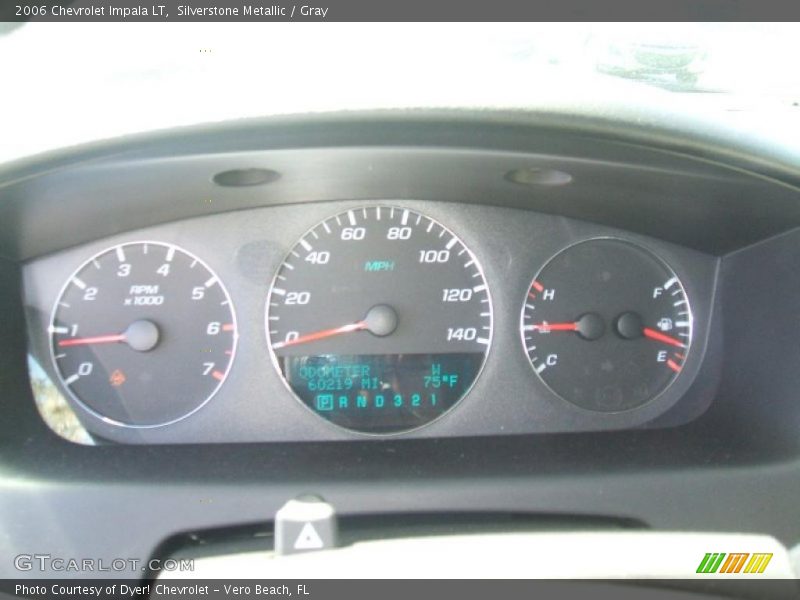Silverstone Metallic / Gray 2006 Chevrolet Impala LT