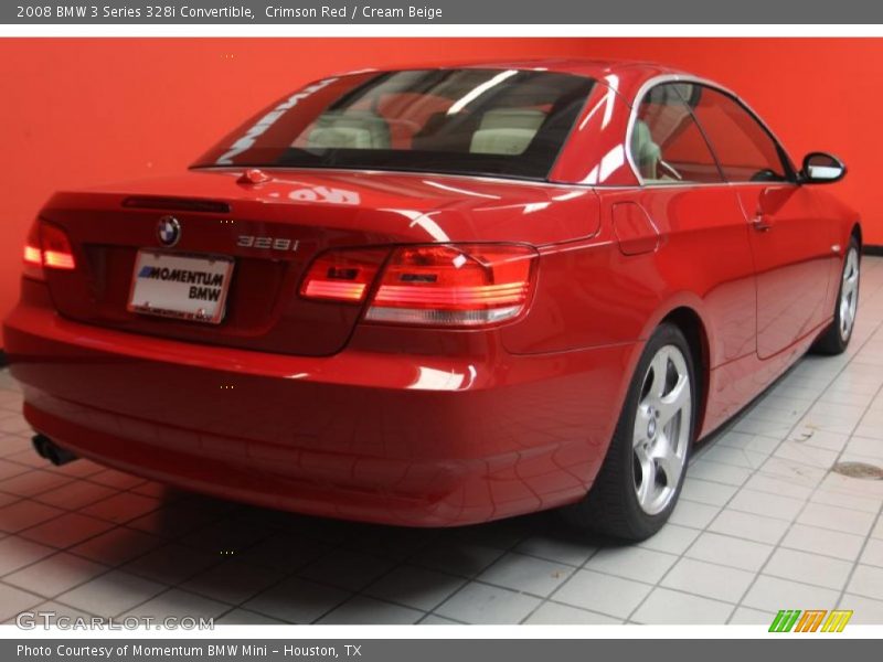 Crimson Red / Cream Beige 2008 BMW 3 Series 328i Convertible