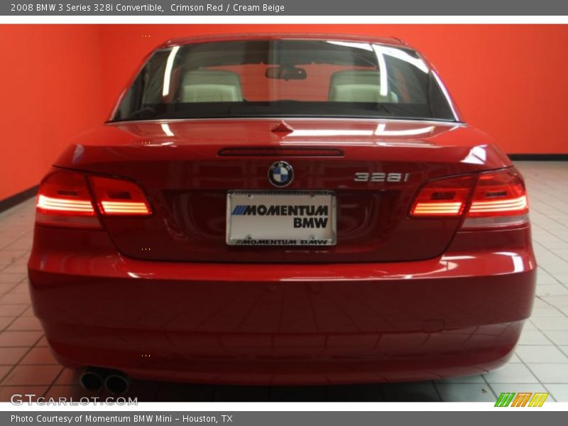 Crimson Red / Cream Beige 2008 BMW 3 Series 328i Convertible