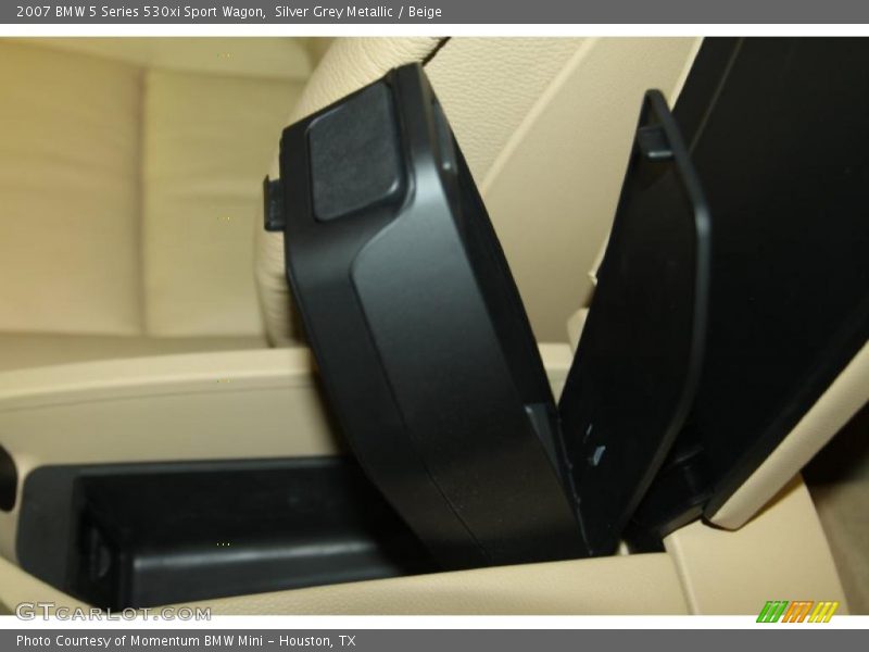 Silver Grey Metallic / Beige 2007 BMW 5 Series 530xi Sport Wagon