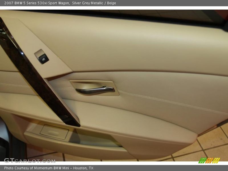 Silver Grey Metallic / Beige 2007 BMW 5 Series 530xi Sport Wagon