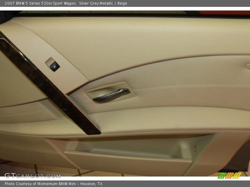 Silver Grey Metallic / Beige 2007 BMW 5 Series 530xi Sport Wagon