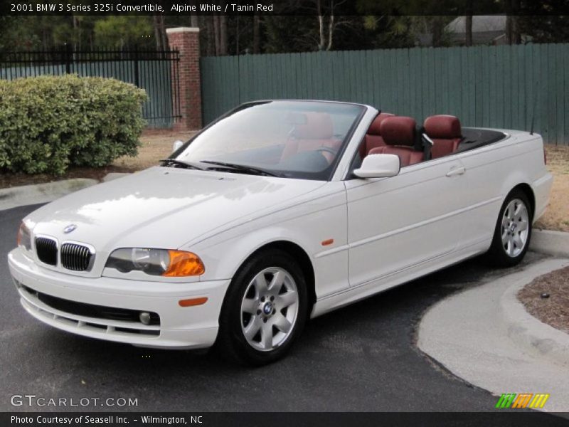 Alpine White / Tanin Red 2001 BMW 3 Series 325i Convertible