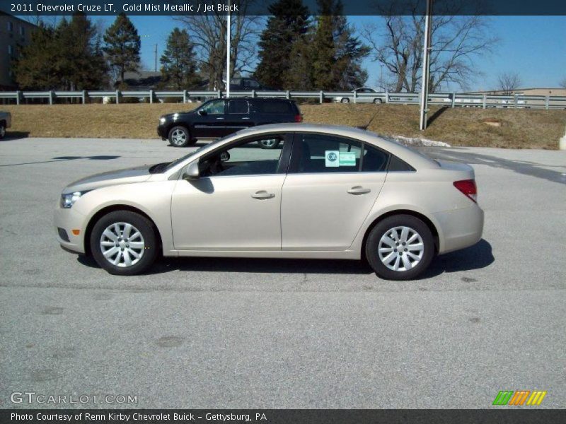 Gold Mist Metallic / Jet Black 2011 Chevrolet Cruze LT