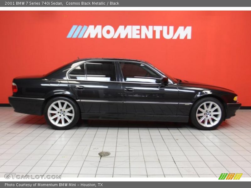 Cosmos Black Metallic / Black 2001 BMW 7 Series 740i Sedan