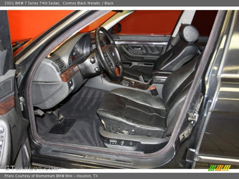 2001 7 Series 740i Sedan Black Interior