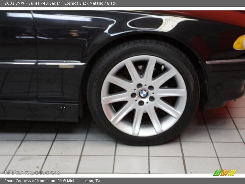 Cosmos Black Metallic / Black 2001 BMW 7 Series 740i Sedan