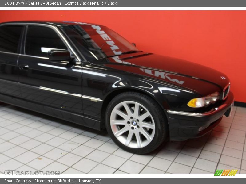 Cosmos Black Metallic / Black 2001 BMW 7 Series 740i Sedan