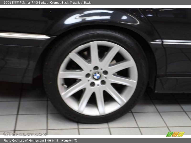 Cosmos Black Metallic / Black 2001 BMW 7 Series 740i Sedan