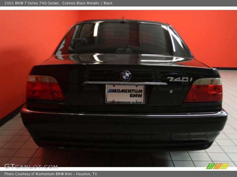 Cosmos Black Metallic / Black 2001 BMW 7 Series 740i Sedan