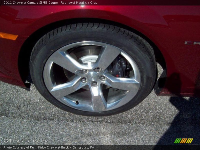 Red Jewel Metallic / Gray 2011 Chevrolet Camaro SS/RS Coupe