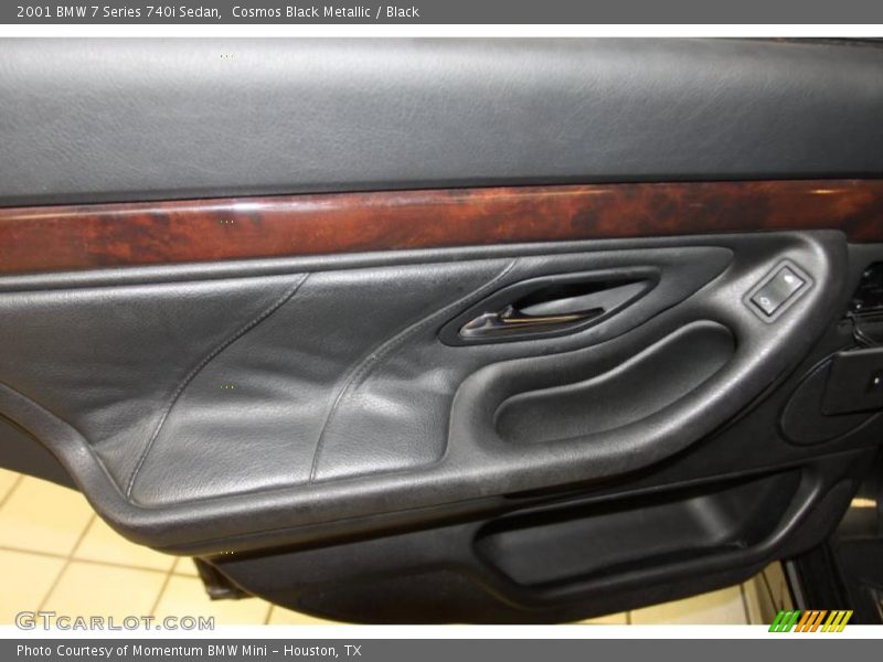 Cosmos Black Metallic / Black 2001 BMW 7 Series 740i Sedan