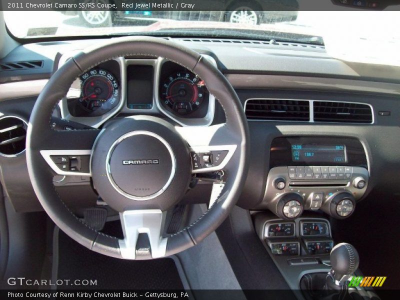 Red Jewel Metallic / Gray 2011 Chevrolet Camaro SS/RS Coupe