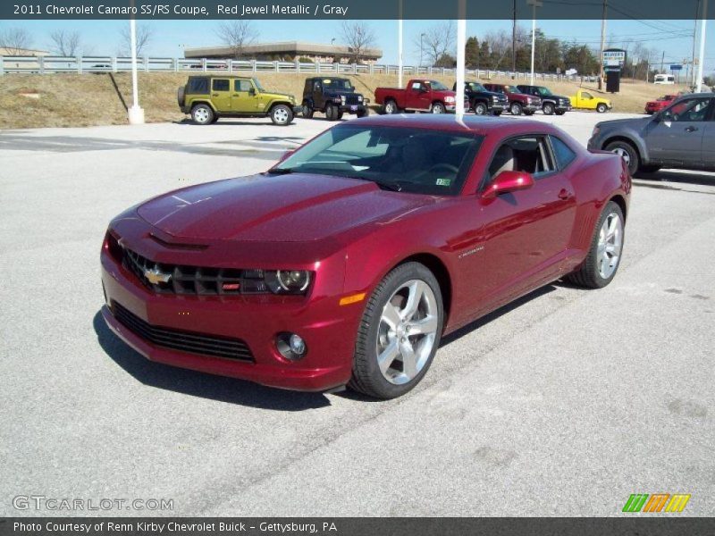 Red Jewel Metallic / Gray 2011 Chevrolet Camaro SS/RS Coupe