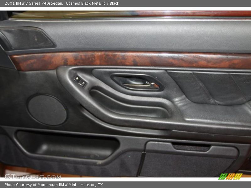 Cosmos Black Metallic / Black 2001 BMW 7 Series 740i Sedan